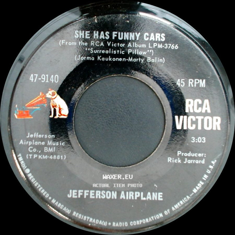 Jefferson Airplane - Somebody To Love / She Has Funny Cars side B