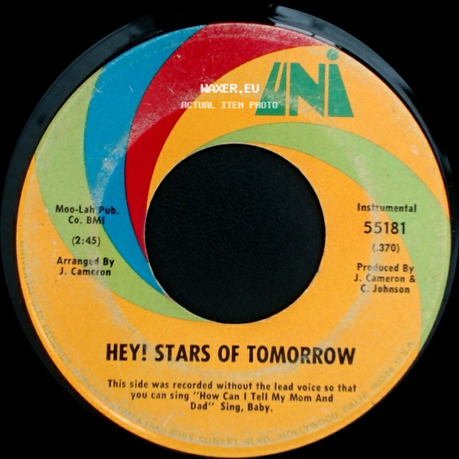 The Lovelites - Hey! Stars Of Tomorrow / How Can I Tell My Mom & Dad side A