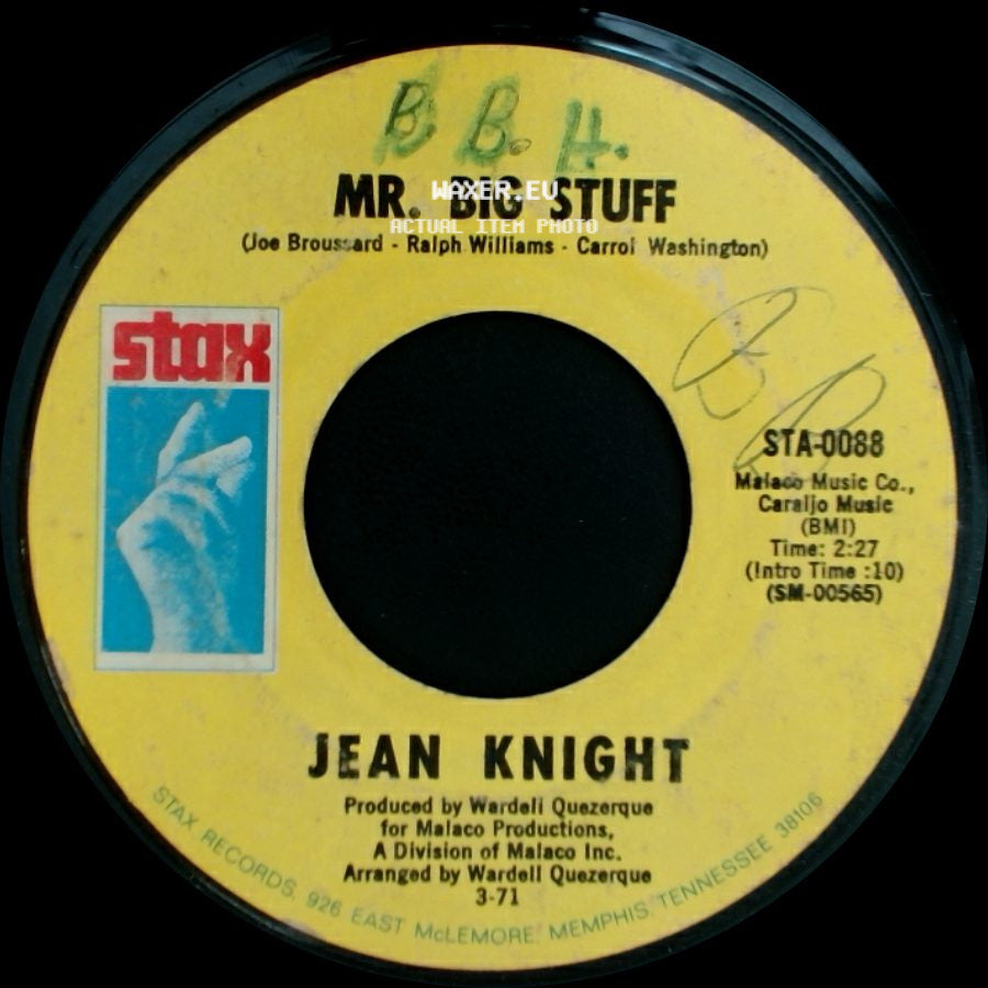 Jean Knight - Mr. Big Stuff / Why I Keep Living These Memories side A