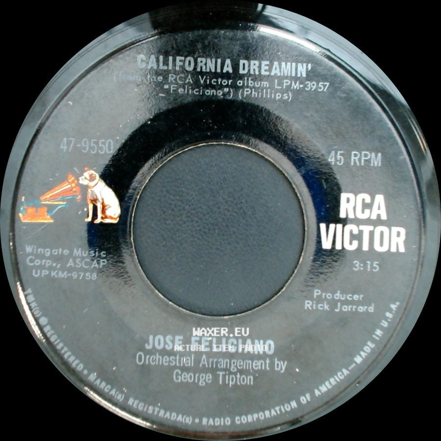 Jose Feliciano - Light My Fire / California Dreamin' side B
