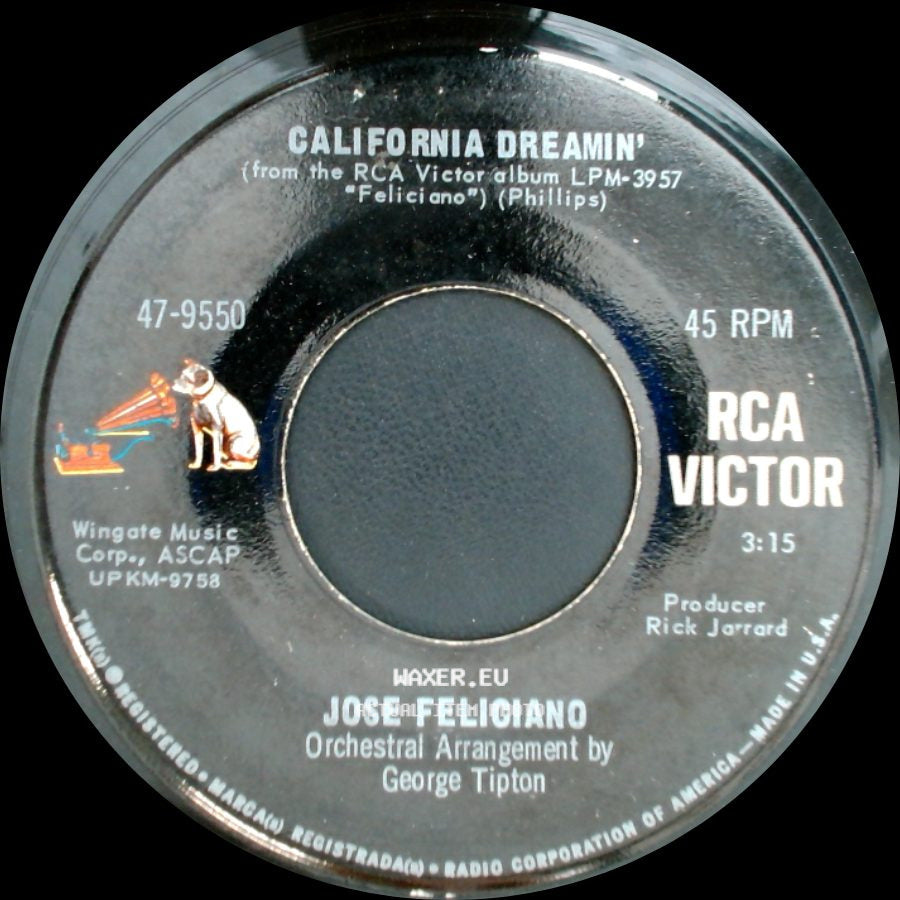 Jose Feliciano - California Dreamin' / Light My Fire side A