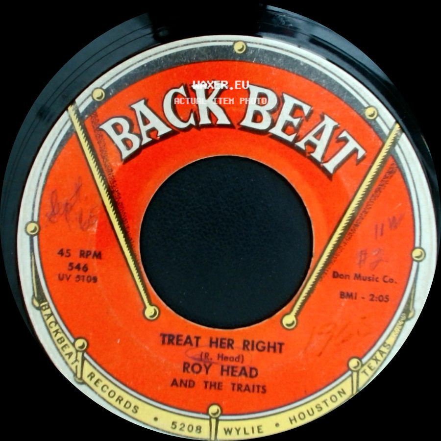 Roy Head And The Traits - So Long, My Love / Treat Her Right side B