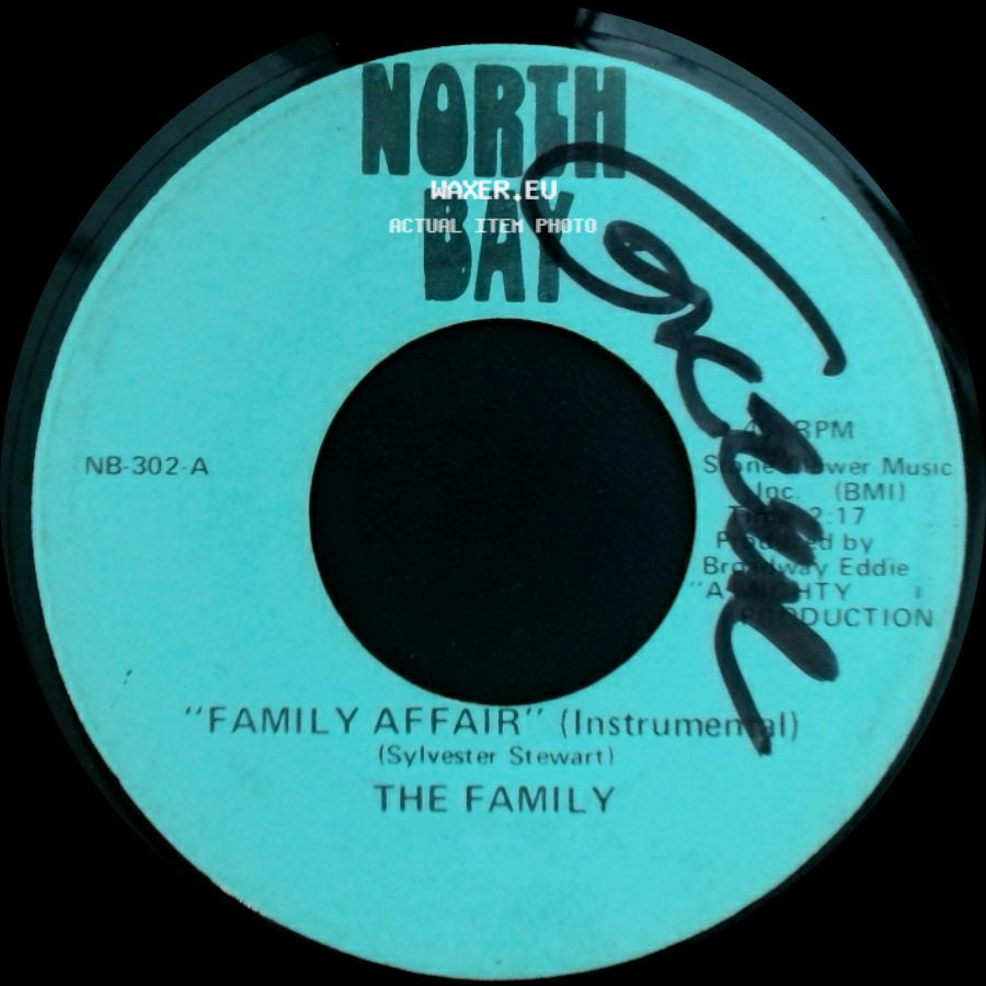 The Family - Family Affair (Instrumental) / Nation Time (Instrumental) side A