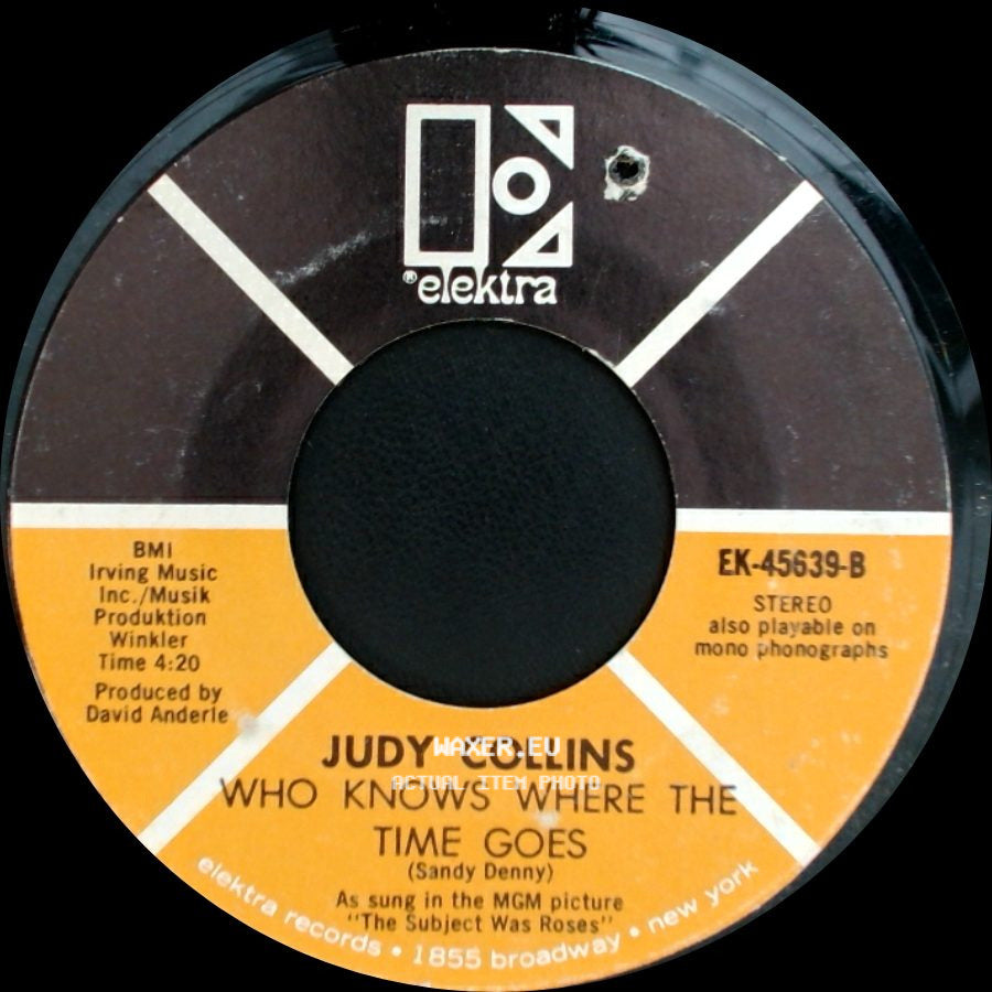 Judy Collins - Both Sides Now / Who Knows Where The Time Goes side B