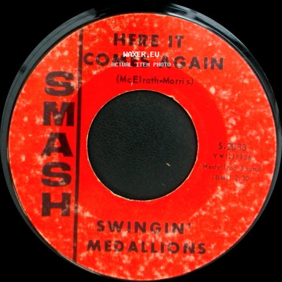 Swingin' Medallions - Double Shot (Of My Baby's Love) / Here It Comes Again side B