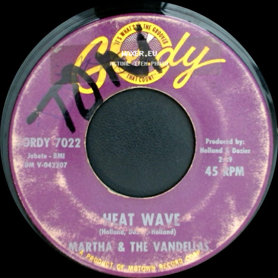 Martha & The Vandellas - A Love Like Yours (Don't Come Knocking Everyday) / Heat Wave side B