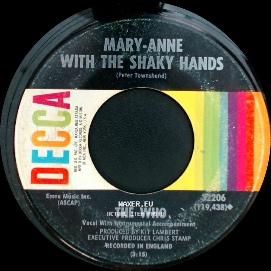 The Who - Mary-Anne With The Shaky Hands / I Can See For Miles side A