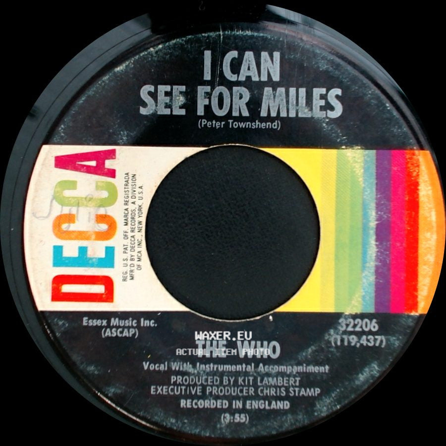 The Who - Mary-Anne With The Shaky Hands / I Can See For Miles side B