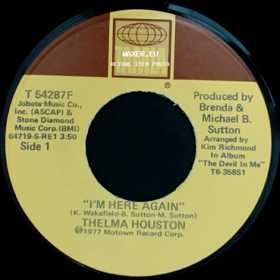 Thelma Houston - I'm Here Again / Sharing Something Perfect Between Ourselves side A