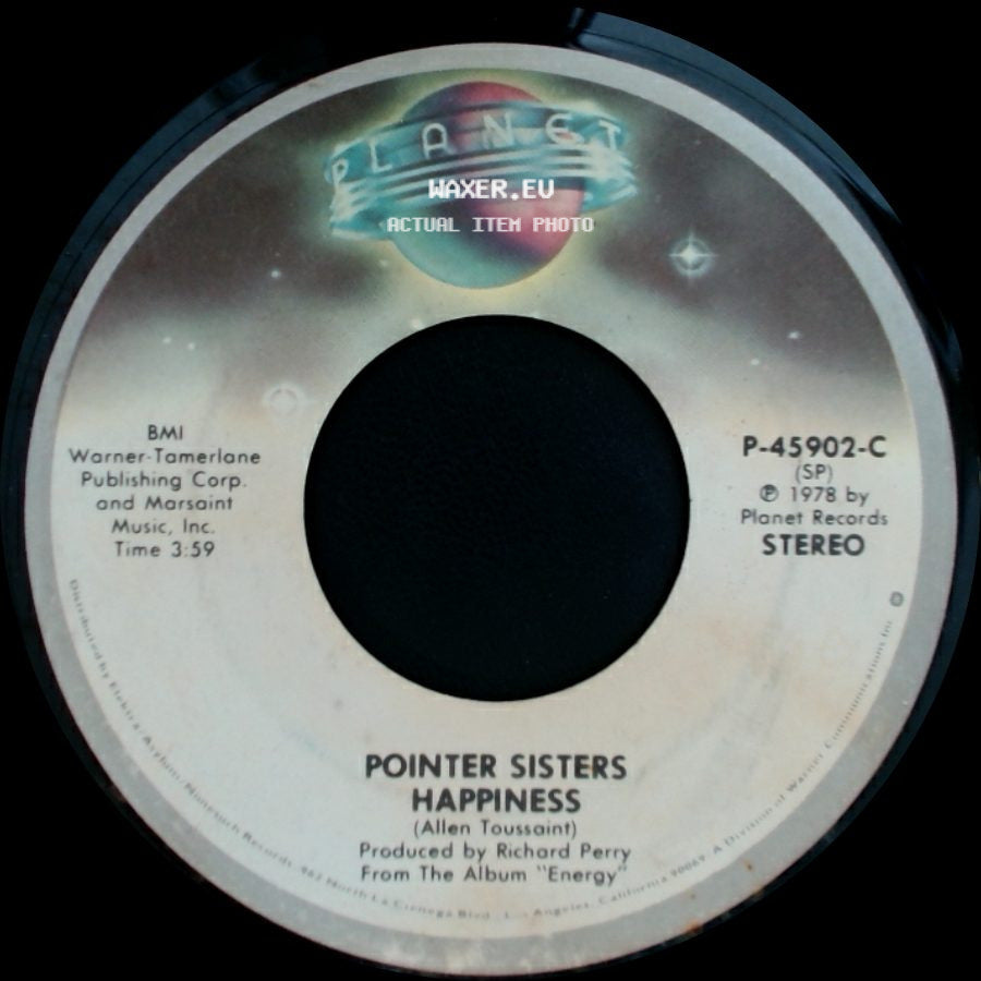 Pointer Sisters - Happiness / Lay It On The Line side A