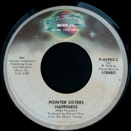 Pointer Sisters - Happiness / Lay It On The Line side A