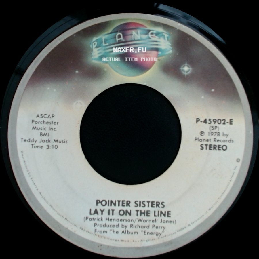 Pointer Sisters - Happiness / Lay It On The Line side B