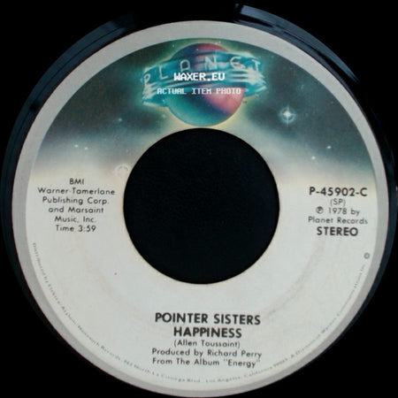 Pointer Sisters - Happiness / Lay It On The Line side A