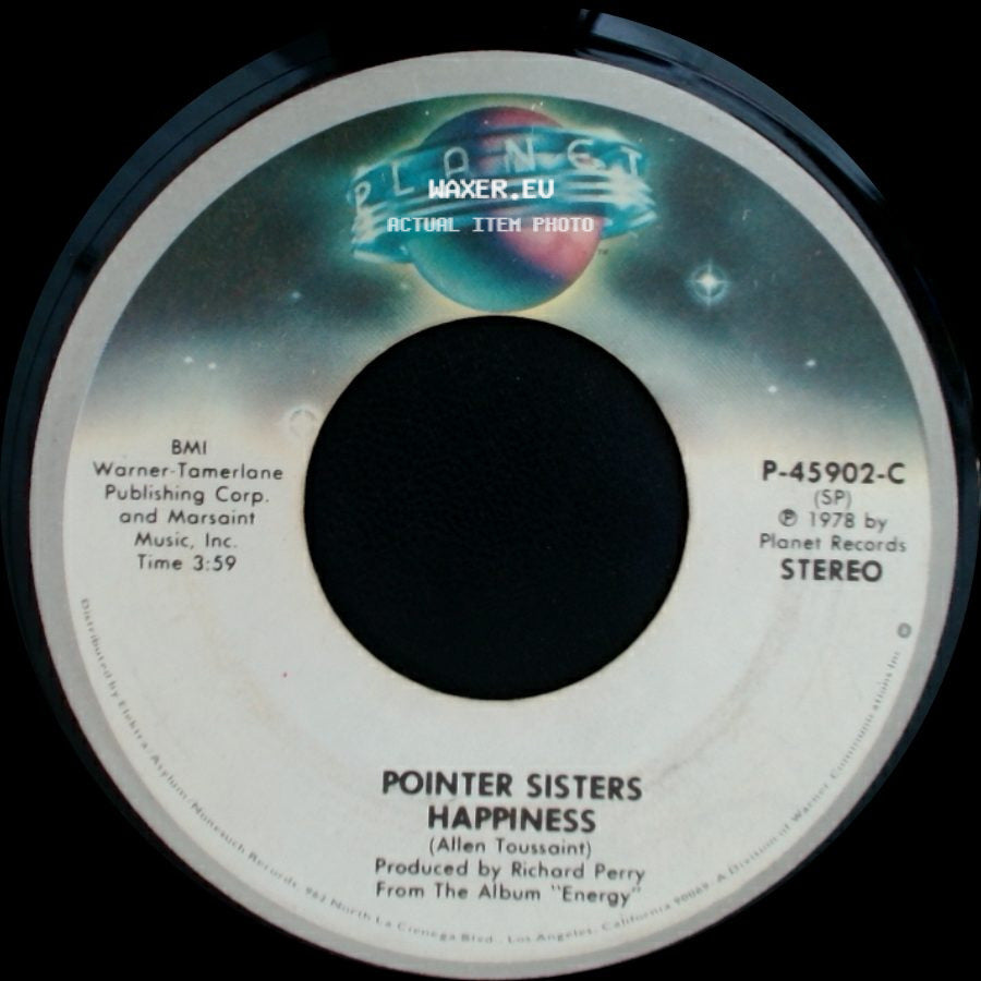 Pointer Sisters - Happiness / Lay It On The Line side A