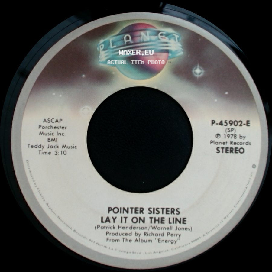 Pointer Sisters - Happiness / Lay It On The Line side B