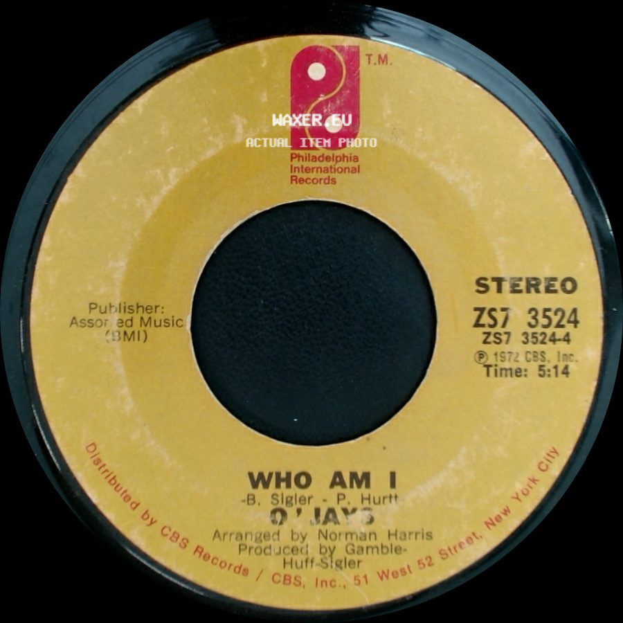 O'jays - Love Train / Who Am I side B