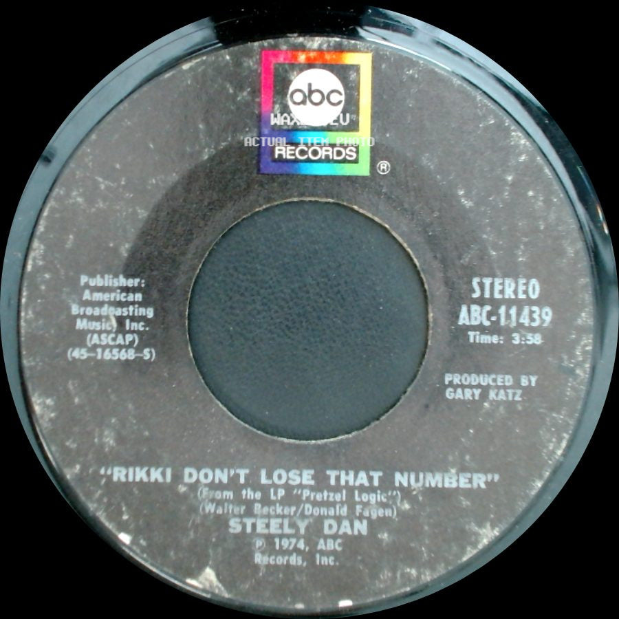 Steely Dan - Any Major Dude Will Tell You / Rikki Don't Lose That Number side B