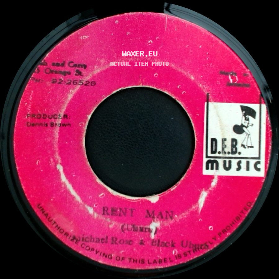 Michael Rose & Black Uhuru / D.E.B. Players - Rent Man / Rent Board side A