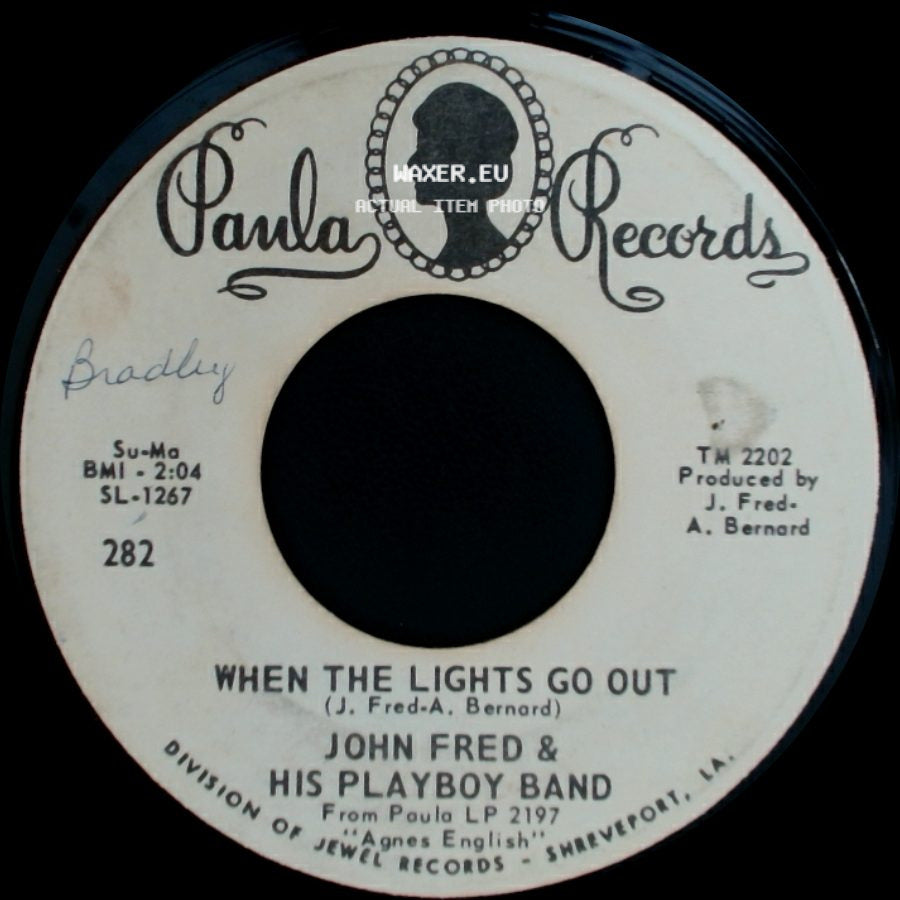 John Fred & His Playboy Band - When The Lights Go Out / Judy In Disguise (With Glasses) side A