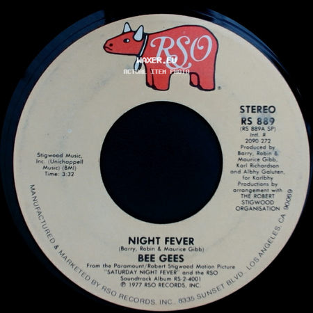 Bee Gees - Down The Road / Night Fever side B