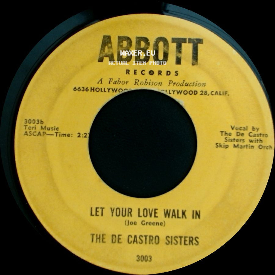 The De Castro Sisters - Let Your Love Walk In / Boom Boom Boomerang side A
