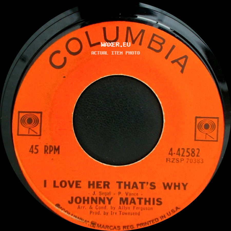 Johnny Mathis - I Love Her That's Why / Gina side A