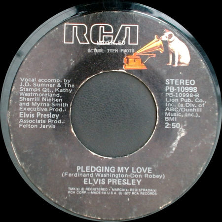 Elvis Presley - Pledging My Love / Way Down side A