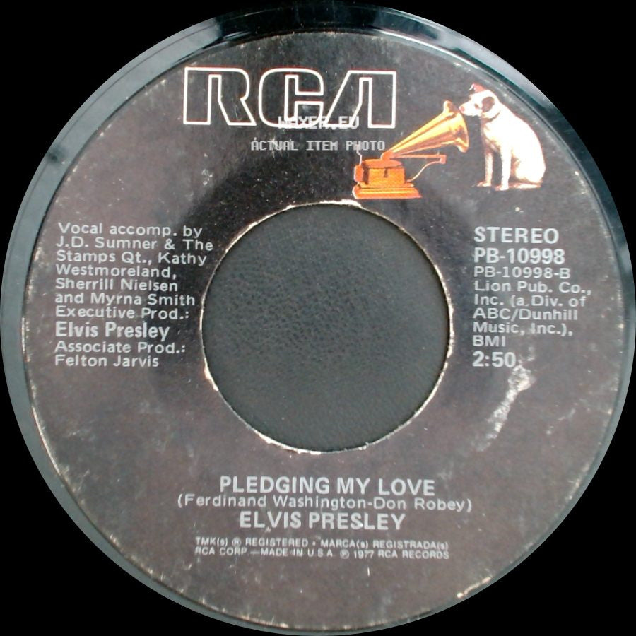 Elvis Presley - Pledging My Love / Way Down side A