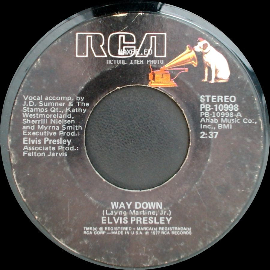 Elvis Presley - Pledging My Love / Way Down side B