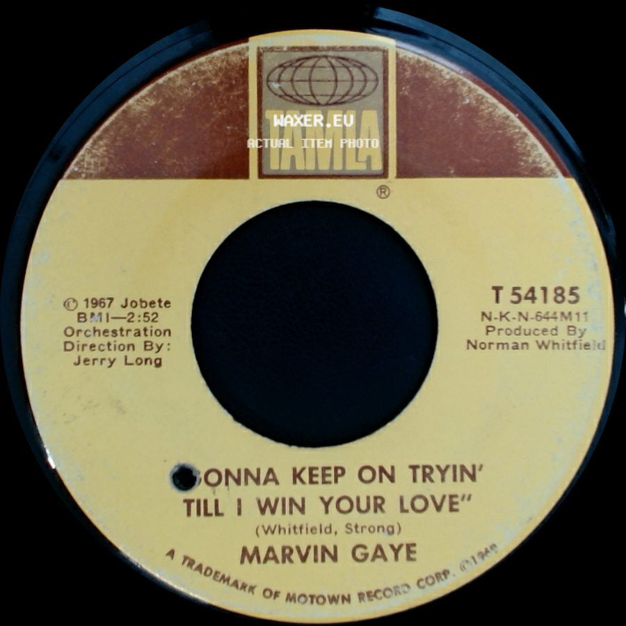 Marvin Gaye - That's The Way Love Is / Onna Keep On Tryin' Till I Win Your Love side B