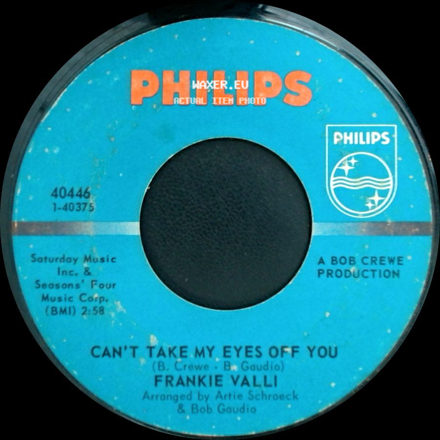 Frankie Valli - The Trouble With Me / Can't Take My Eyes Off You side B