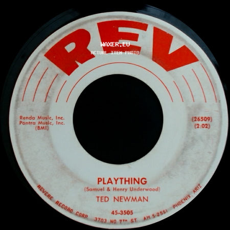 Ted Newman - Plaything / Unlucky Me side A