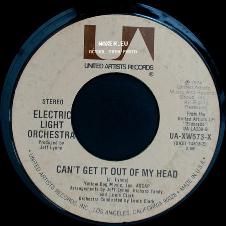 Electric Light Orchestra - Illusions In G Major / Can't Get It Out Of My Head side B