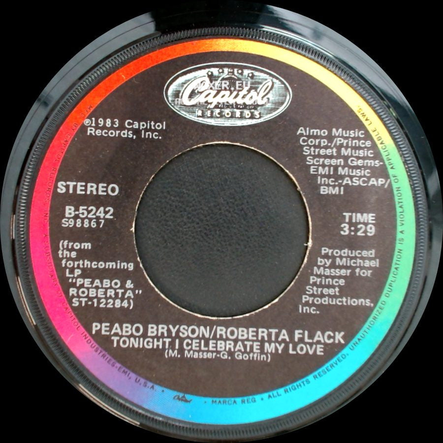Peabo Bryson/Roberta Flack - Tonight, I Celebrate My Love / Born To Love side A