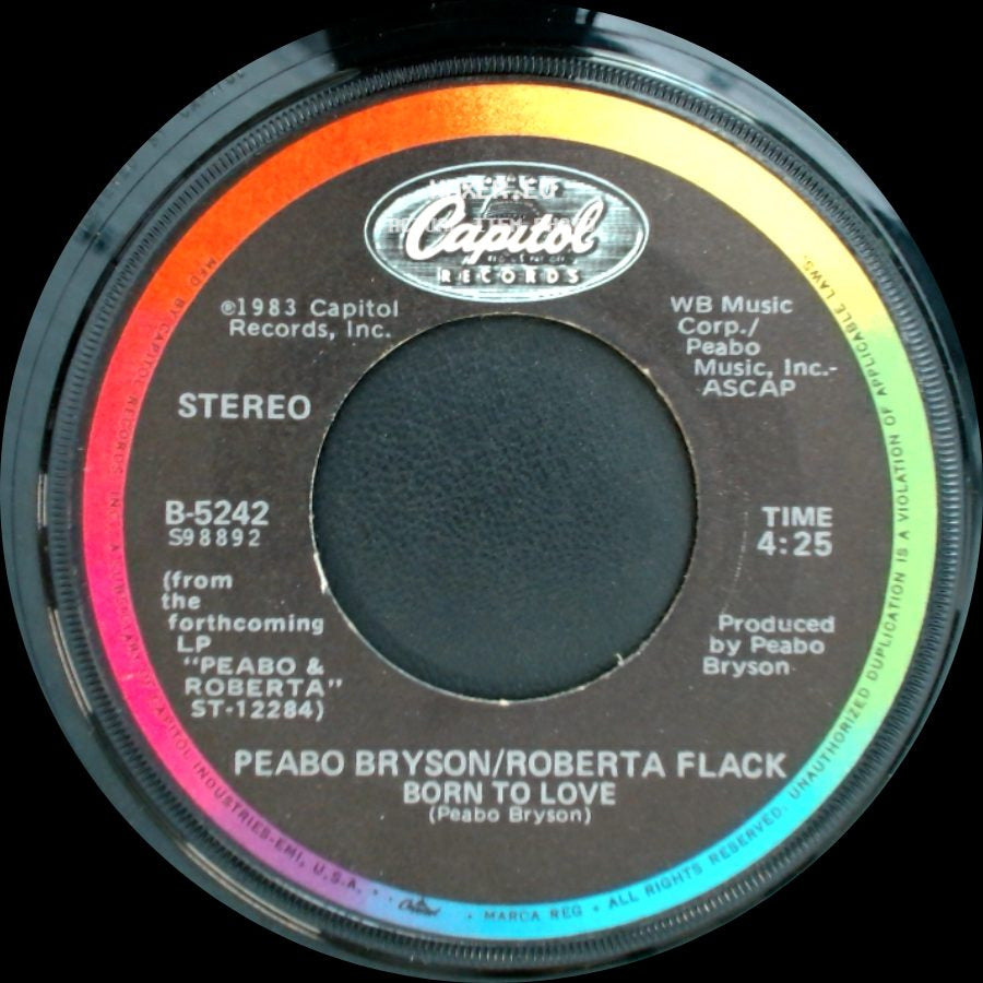 Peabo Bryson/Roberta Flack - Tonight, I Celebrate My Love / Born To Love side B