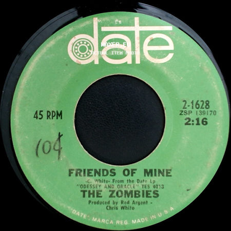 The Zombies - Friends Of Mine / Time Of The Season side A