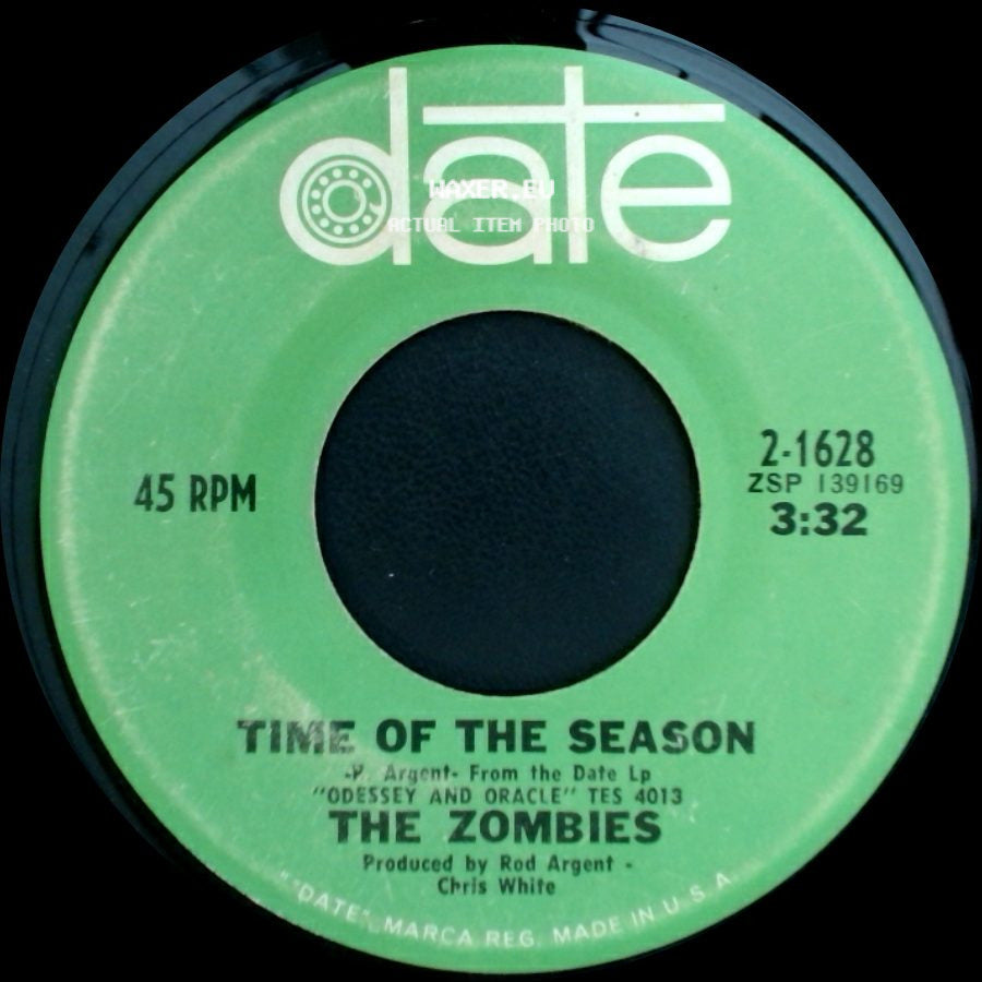 The Zombies - Friends Of Mine / Time Of The Season side B