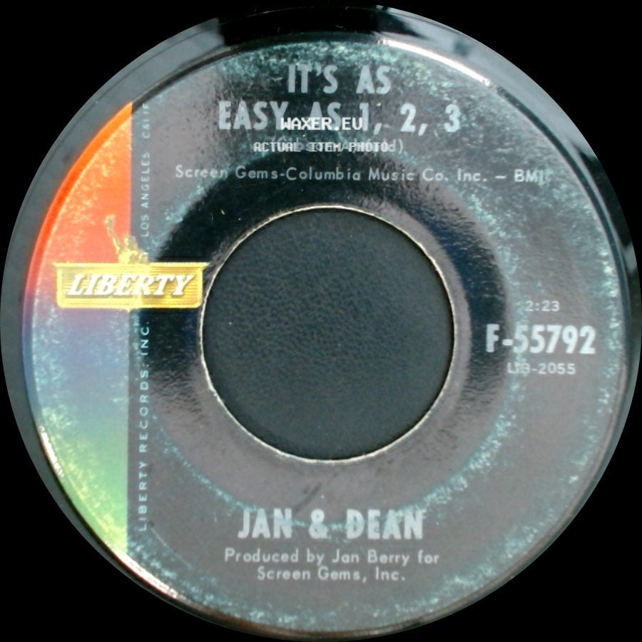 Jan-&-Dean - It's As Easy As 1, 2, 3 / You Really Know How To Hurt A Guy side A
