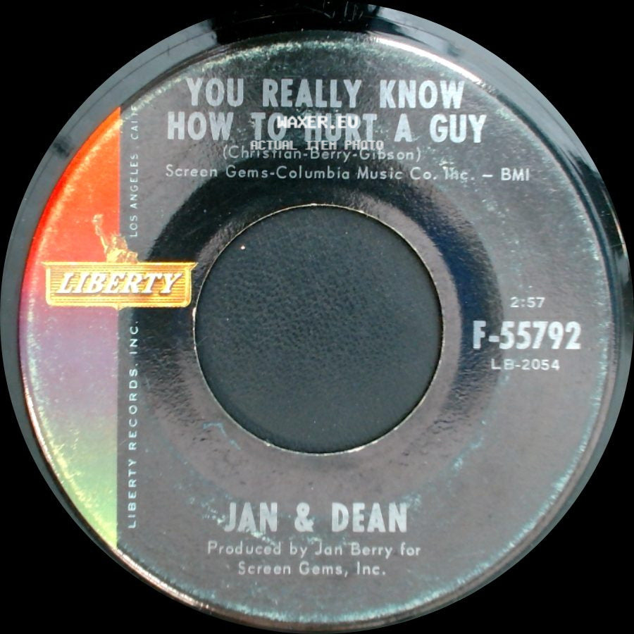Jan-&-Dean - It's As Easy As 1, 2, 3 / You Really Know How To Hurt A Guy side B