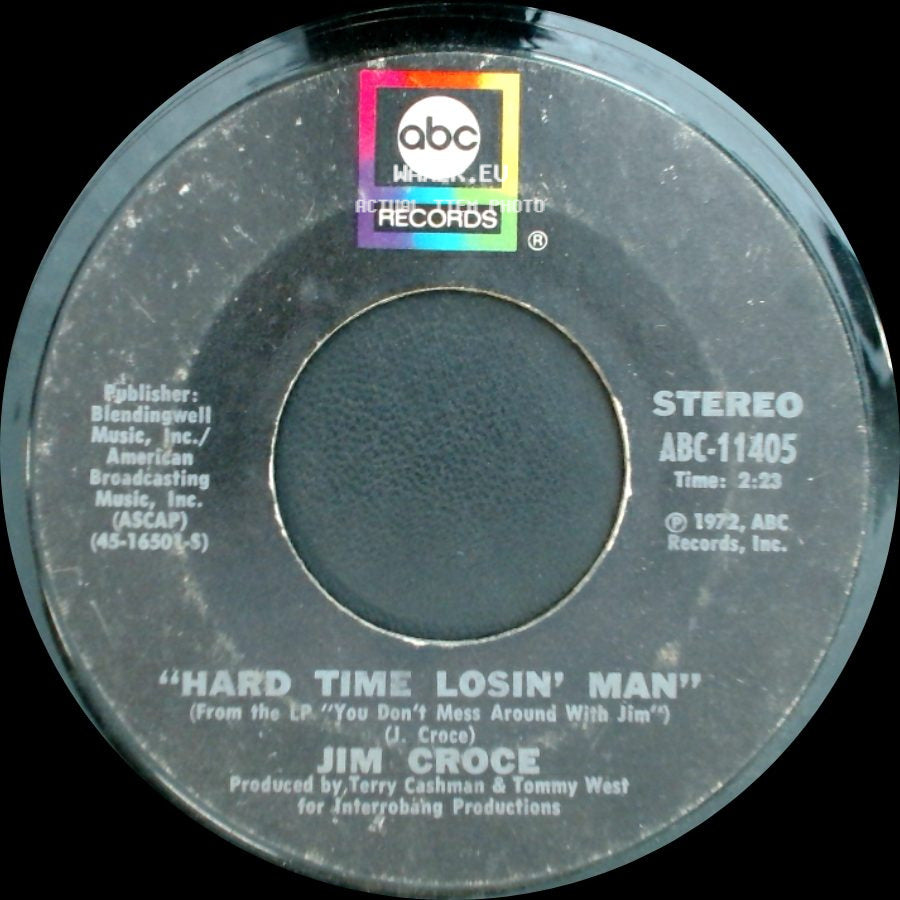 Jim Croce - Hard Time Losin' Man / Time In A Bottle side A