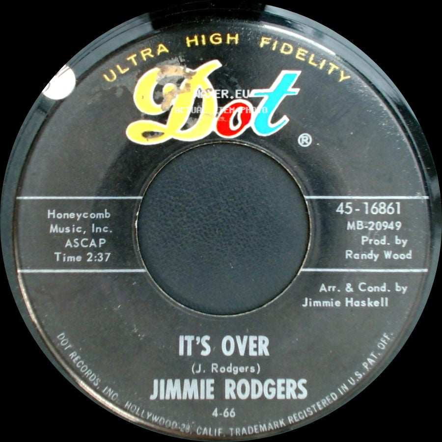 Jimmie Rodgers - It's Over / Anita, You're Dreaming side A