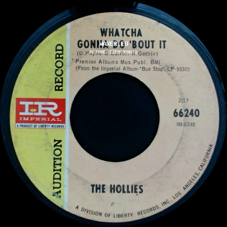 The Hollies - Whatcha Gonna Do 'bout It / Pay You Back With Interest side A