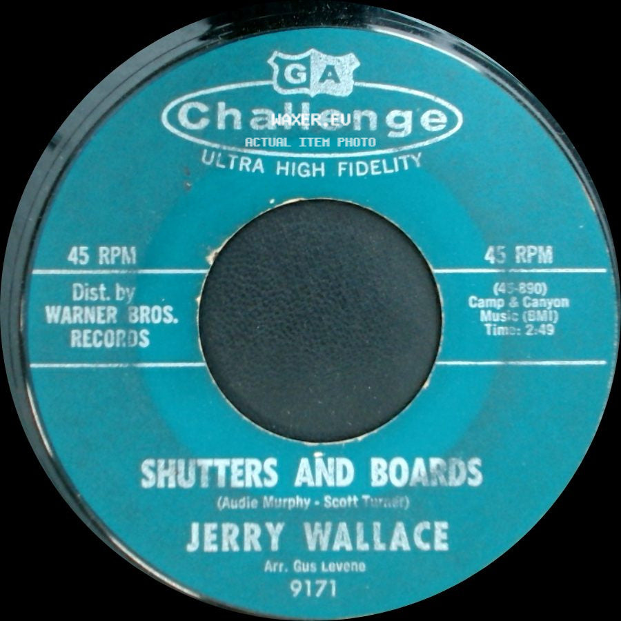 Jerry Wallace - Am I That Easy To Forget / Shutters And Boards side B
