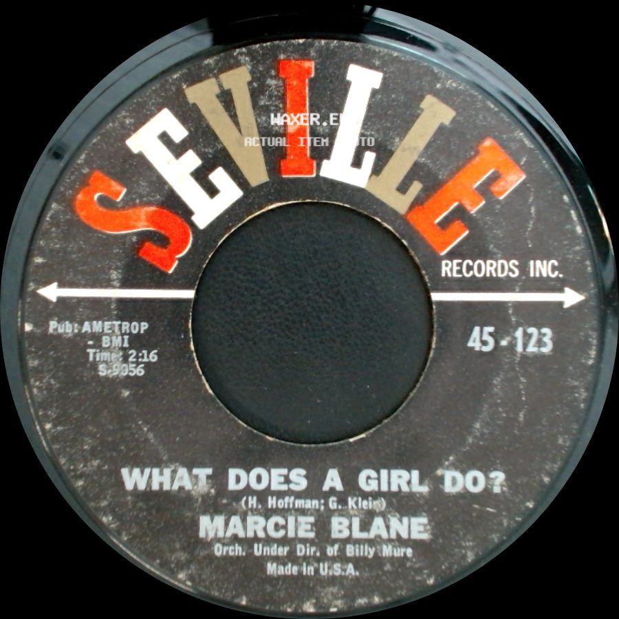 Marcie Blane - How Can I Tell Him? / What Does A Girl Do? side B