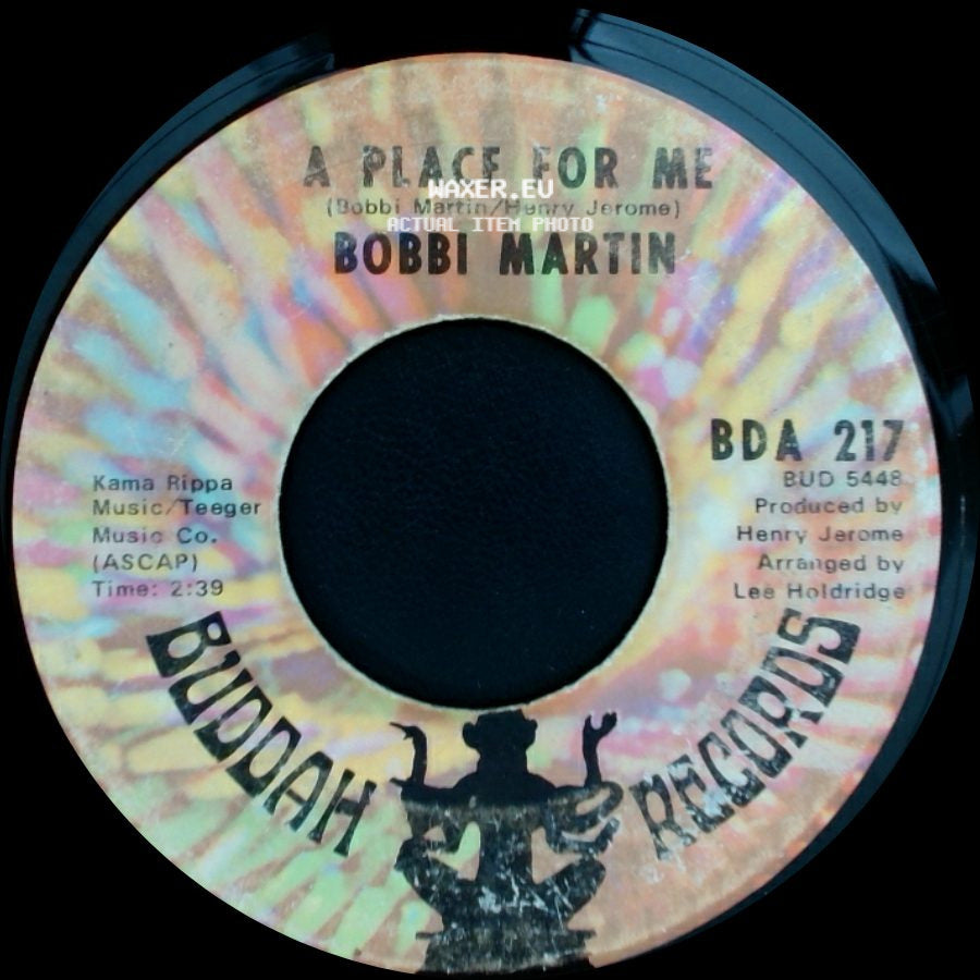 Bobbi Martin - A Place For Me / No Love At All side A