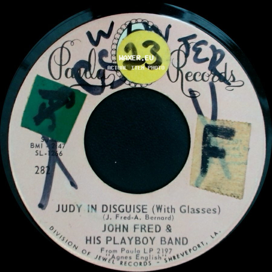 John Fred & His Playboy Band - When The Lights Go Out / Judy In Disguise (With Glasses) side B