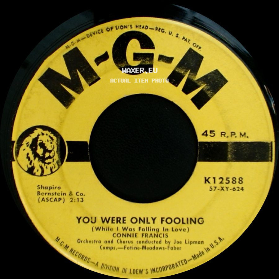 Connie Francis - Who's Sorry Now / You Were Only Fooling (While I Was Falling In Love) side B