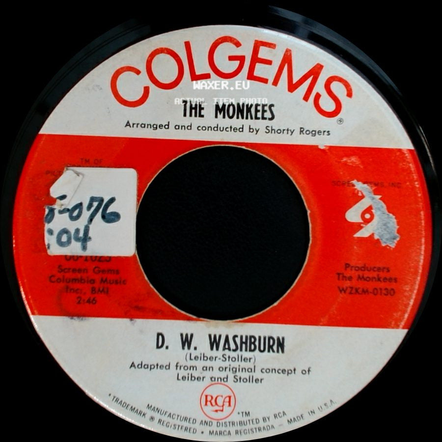 The Monkees - D. W. Washburn / It's Nice To Be With You side A