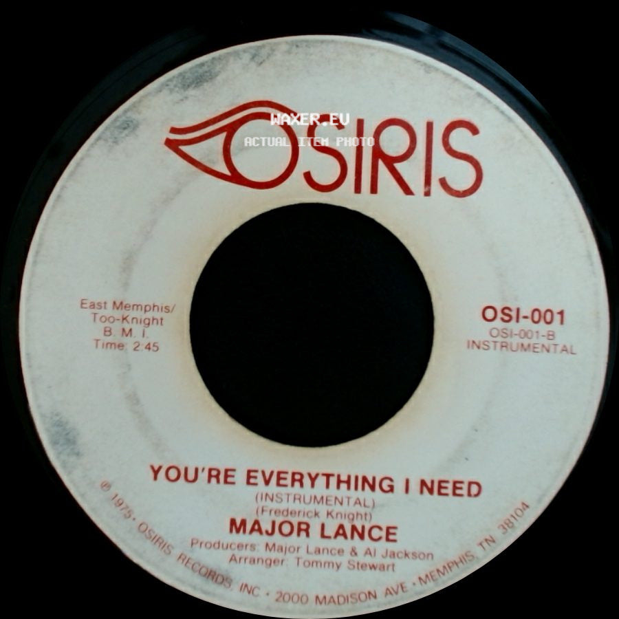 Major Lance - You're Everything I Need / You're Everything I Need side A