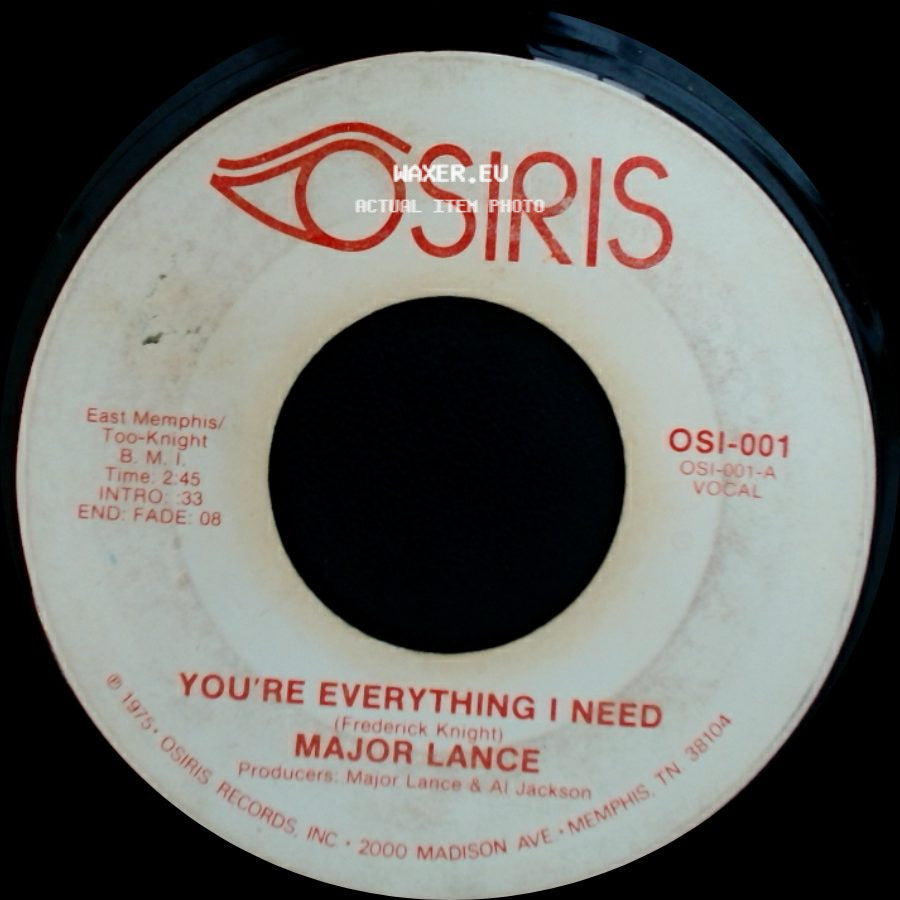 Major Lance - You're Everything I Need / You're Everything I Need side B